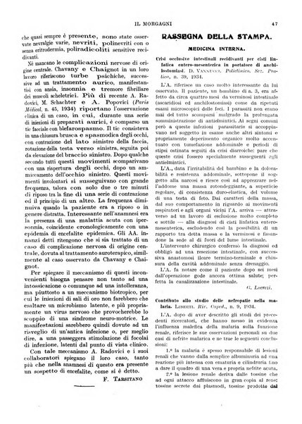 Il morgagni rivista settimanale