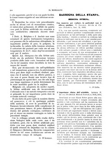 Il morgagni rivista settimanale