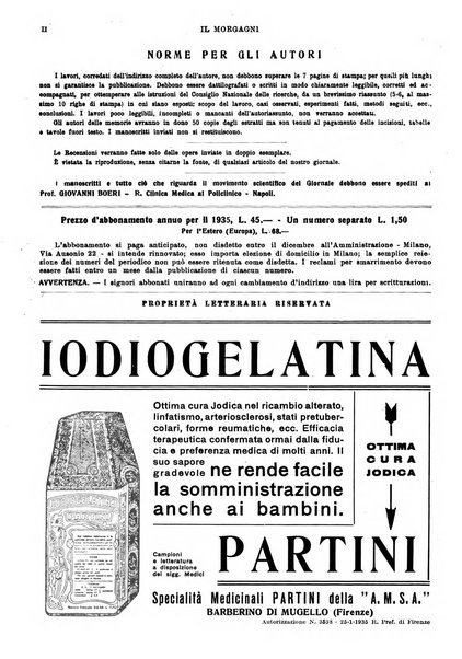 Il morgagni rivista settimanale