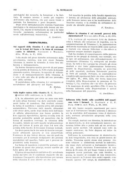 Il morgagni rivista settimanale