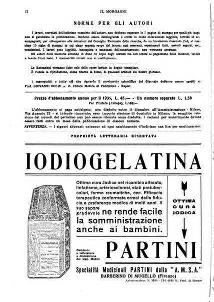 Il morgagni rivista settimanale