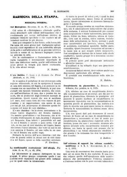 Il morgagni rivista settimanale