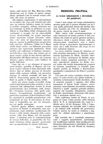 Il morgagni rivista settimanale