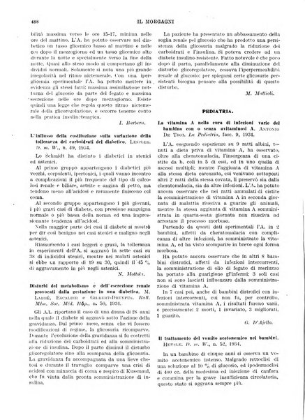 Il morgagni rivista settimanale