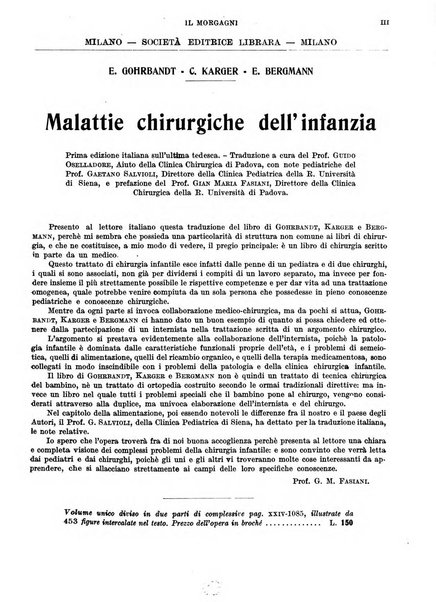 Il morgagni rivista settimanale