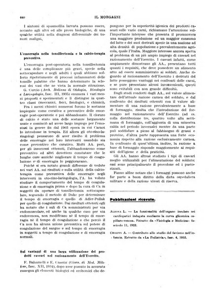 Il morgagni rivista settimanale