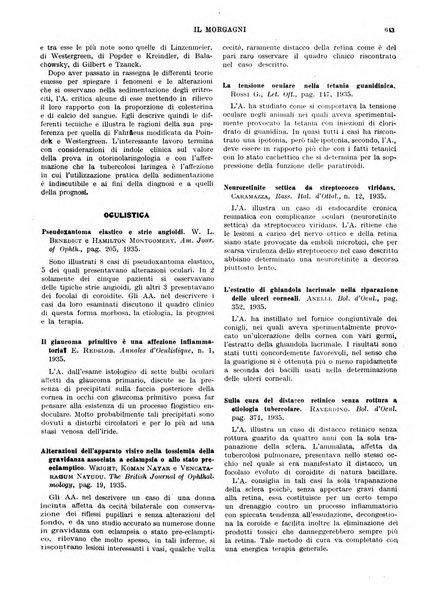 Il morgagni rivista settimanale