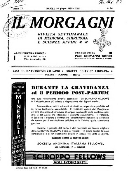 Il morgagni rivista settimanale