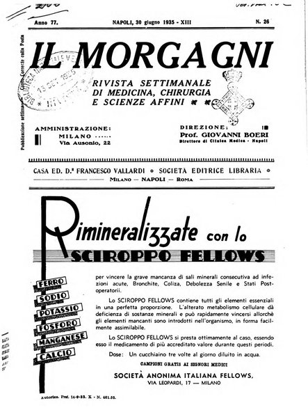 Il morgagni rivista settimanale