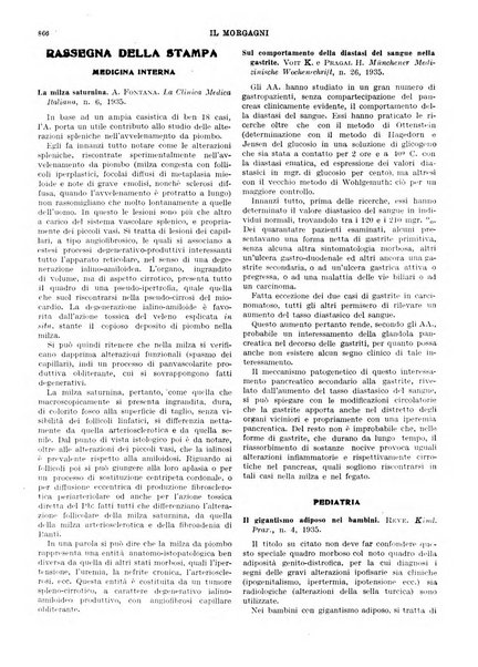 Il morgagni rivista settimanale