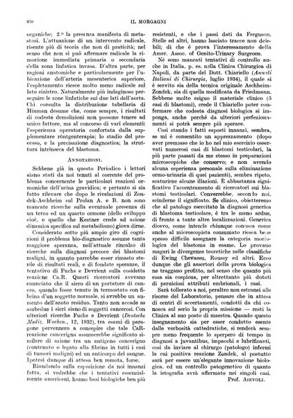 Il morgagni rivista settimanale