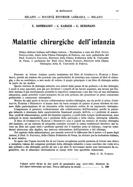 Il morgagni rivista settimanale