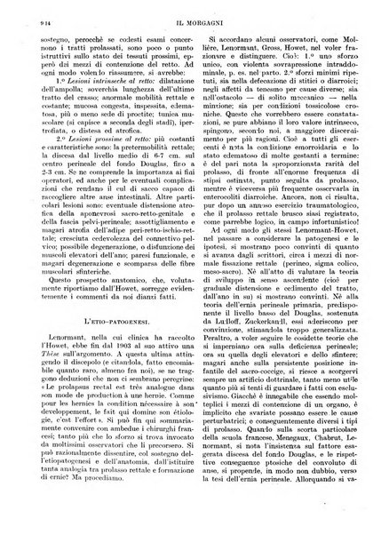 Il morgagni rivista settimanale