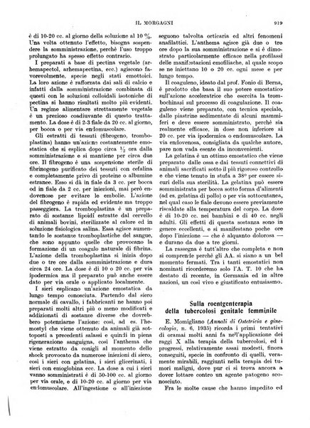 Il morgagni rivista settimanale