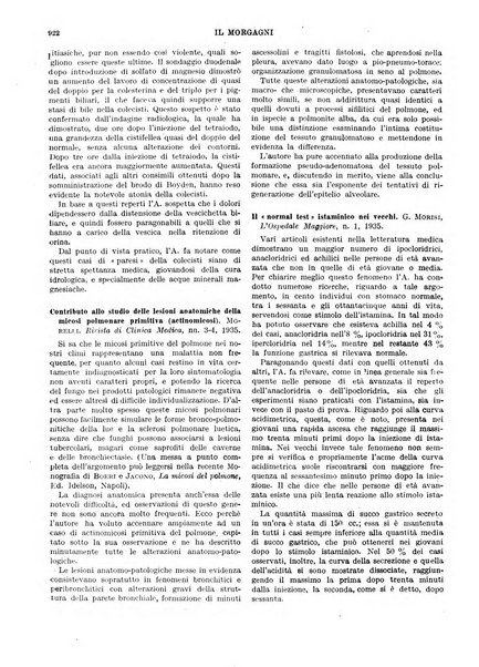 Il morgagni rivista settimanale