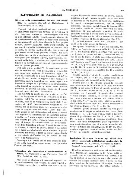 Il morgagni rivista settimanale