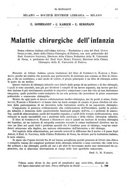 Il morgagni rivista settimanale