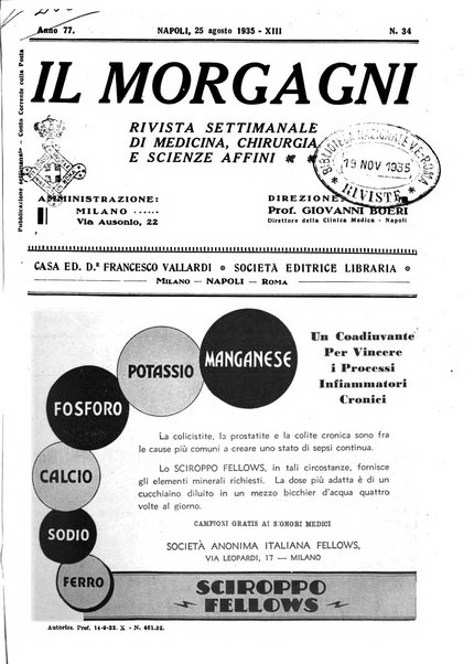 Il morgagni rivista settimanale