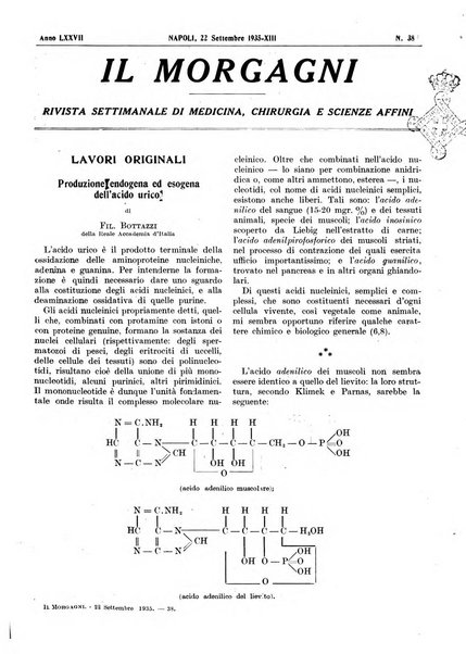 Il morgagni rivista settimanale