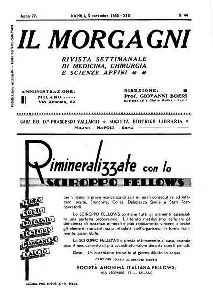 Il morgagni rivista settimanale