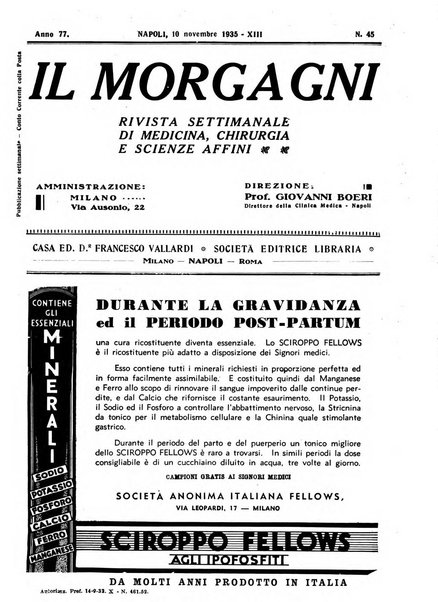 Il morgagni rivista settimanale