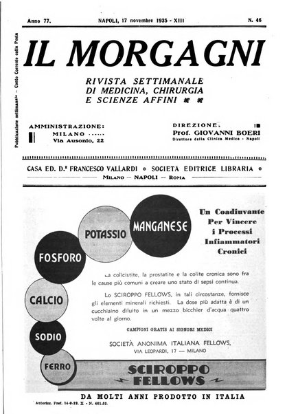 Il morgagni rivista settimanale