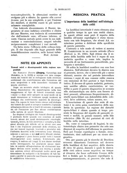 Il morgagni rivista settimanale