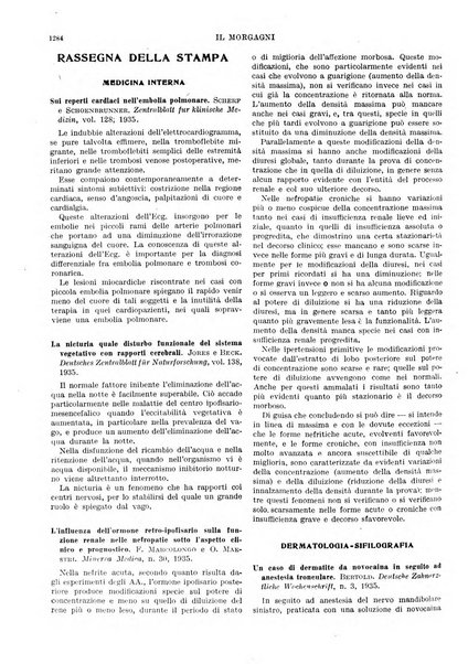 Il morgagni rivista settimanale