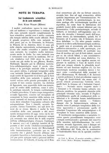 Il morgagni rivista settimanale