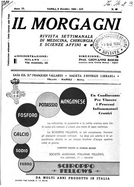 Il morgagni rivista settimanale