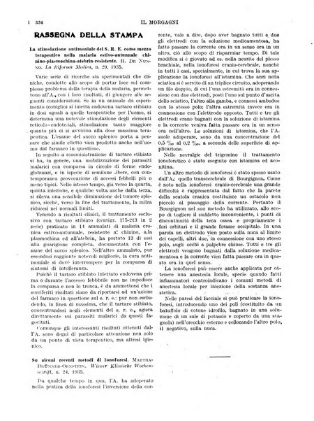 Il morgagni rivista settimanale