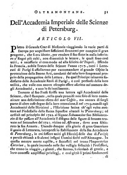 Giornale de'letterati per l'anno ... pubblicato col titolo di Novelle letterarie oltramontane