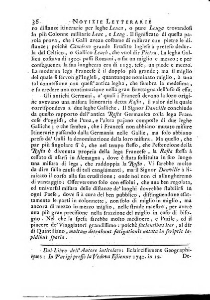 Giornale de'letterati per l'anno ... pubblicato col titolo di Novelle letterarie oltramontane