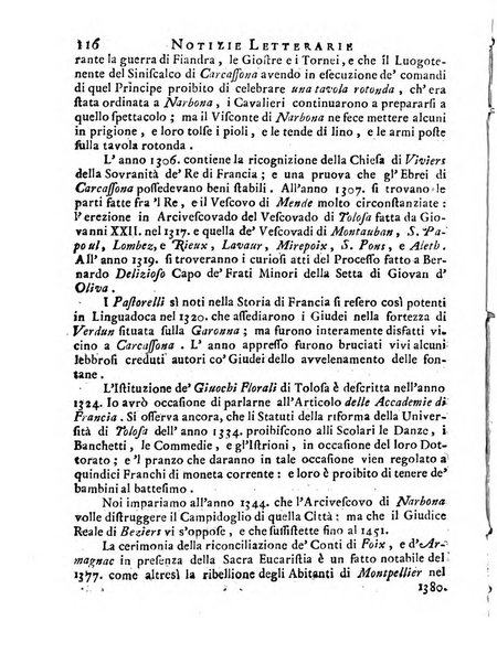 Giornale de'letterati per l'anno ... pubblicato col titolo di Novelle letterarie oltramontane