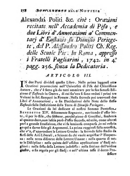 Giornale de'letterati per l'anno ... pubblicato col titolo di Novelle letterarie oltramontane