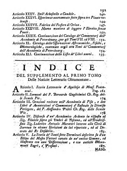 Giornale de'letterati per l'anno ... pubblicato col titolo di Novelle letterarie oltramontane