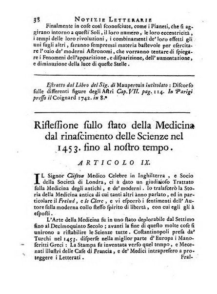 Giornale de'letterati per l'anno ... pubblicato col titolo di Novelle letterarie oltramontane