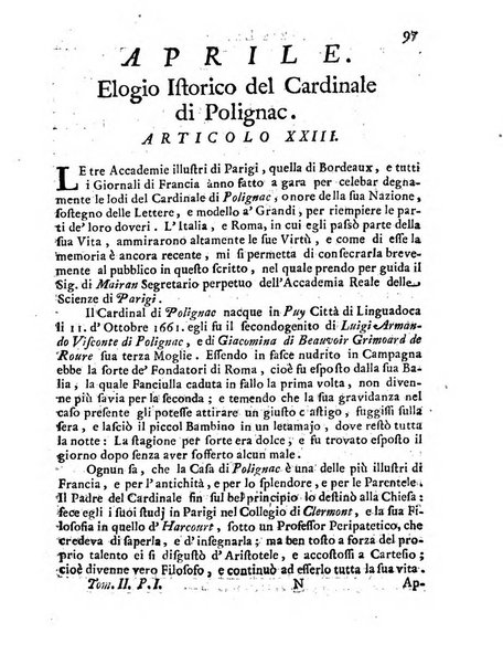 Giornale de'letterati per l'anno ... pubblicato col titolo di Novelle letterarie oltramontane