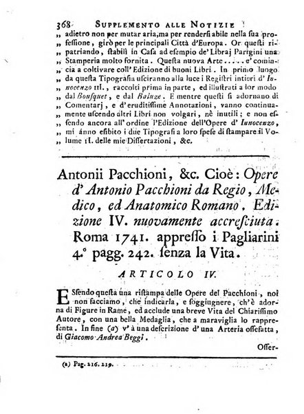 Giornale de'letterati per l'anno ... pubblicato col titolo di Novelle letterarie oltramontane