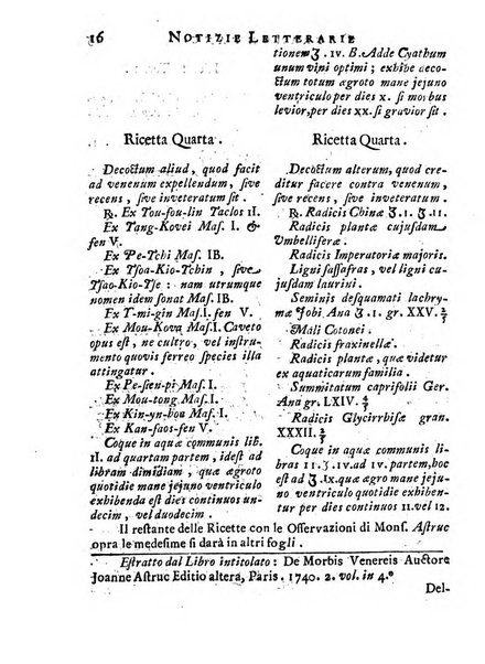 Giornale de'letterati per l'anno ... pubblicato col titolo di Novelle letterarie oltramontane