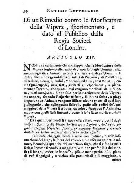 Giornale de'letterati per l'anno ... pubblicato col titolo di Novelle letterarie oltramontane