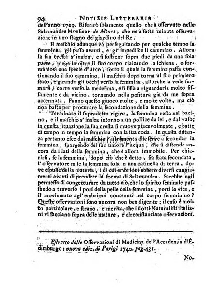 Giornale de'letterati per l'anno ... pubblicato col titolo di Novelle letterarie oltramontane