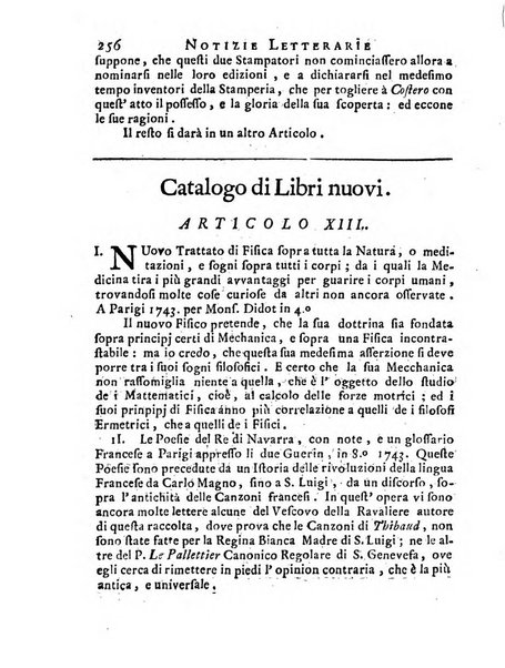 Giornale de'letterati per l'anno ... pubblicato col titolo di Novelle letterarie oltramontane