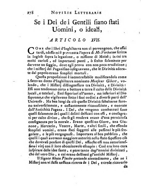 Giornale de'letterati per l'anno ... pubblicato col titolo di Novelle letterarie oltramontane