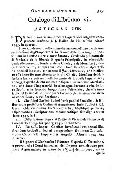 Giornale de'letterati per l'anno ... pubblicato col titolo di Novelle letterarie oltramontane