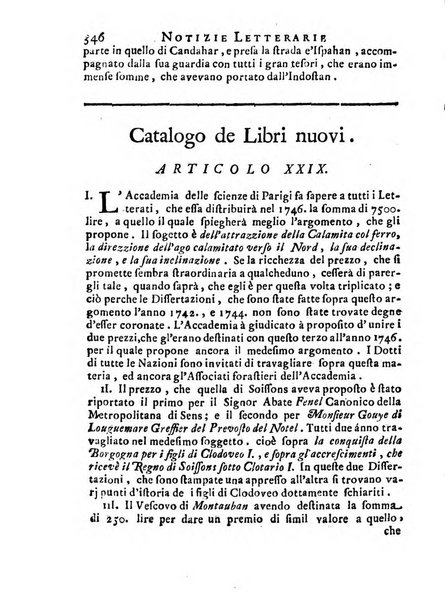 Giornale de'letterati per l'anno ... pubblicato col titolo di Novelle letterarie oltramontane