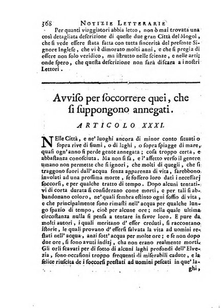 Giornale de'letterati per l'anno ... pubblicato col titolo di Novelle letterarie oltramontane