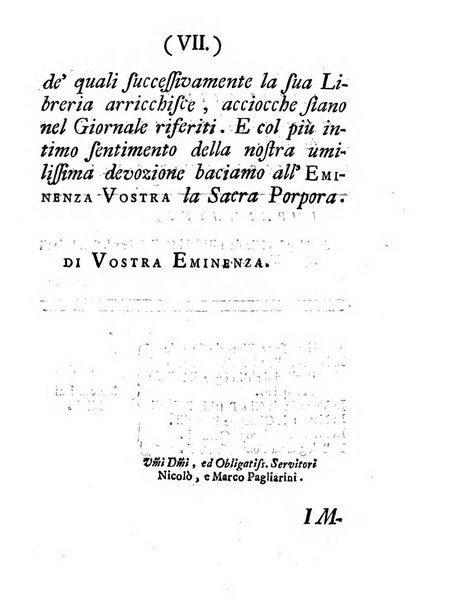 Giornale de'letterati per l'anno ... pubblicato col titolo di Novelle letterarie oltramontane