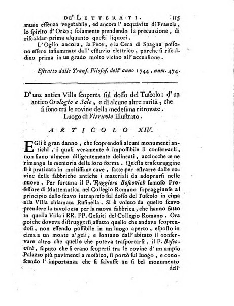 Giornale de'letterati per l'anno ... pubblicato col titolo di Novelle letterarie oltramontane