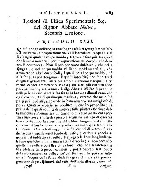 Giornale de'letterati per l'anno ... pubblicato col titolo di Novelle letterarie oltramontane